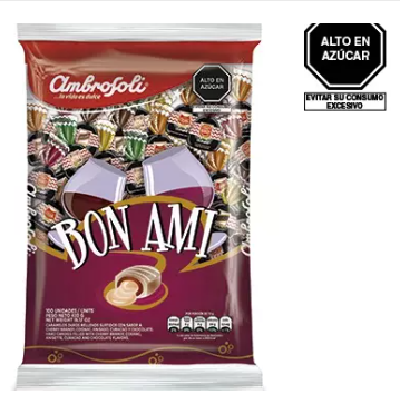 Caramelo Bon Ami Licor x 100 UND